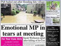 Tomorrow's Kingsbridge & Salcombe Gazette front page