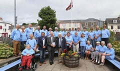 Kingsbridge In Bloom welcome their judge for the Britain In Bloom competition