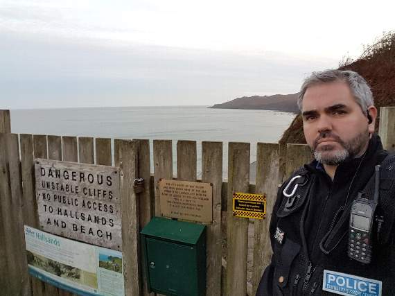 Police warn people not to venture down to Hallsands