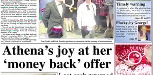 This week's Kingsbridge and Salcombe Gazette front page