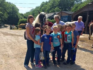 Chernobyl Children's Lifeline visits Erme Valley Riding for Disabled Group