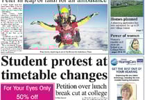 This week's Kingsbridge and Salcombe Gazette front page