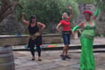 Saltstone Caring hold garden party to raise funds - with a belly dancer!