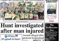 This week's Kingsbridge and Salcombe Gazette front page