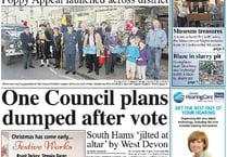 This week's Kingsbridge and Salcombe Gazette front page