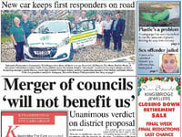 This week's Kingsbridge and Salcombe Gazette front page