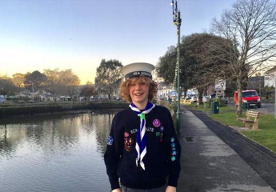 13-year-old selected to represent Devon at the World Scout Jamboree