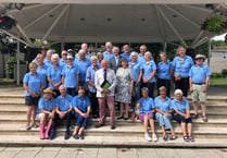 Kingsbridge In Bloom, with Teddy the dog, welcomes judges