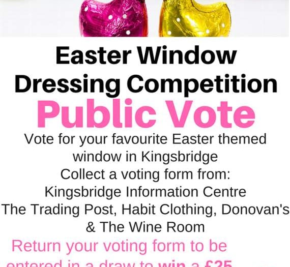 Vote for your favourite Easter window display and win shopping voucher