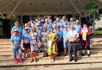Kingsbridge In Bloom and the Town Crier welcome judges