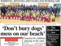 This week's Kingsbridge and Salcombe Gazette front page