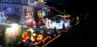 Churchstow will be bathed in charity Xmas lights again from Saturday