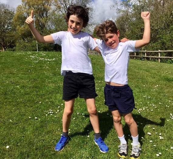 Two boys inspire class to run for Cool Earth
