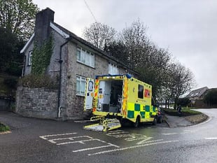 Paramedics attend to unconscious teenage girl