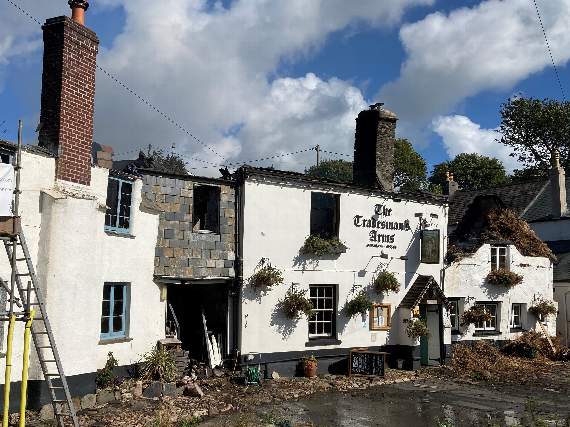Historic South Hams pub is destroyed by fire