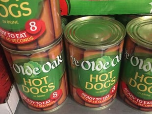 Look out for food bank stickers when grocery shopping