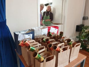 Charity volunteers delivered Christmas dinners across town