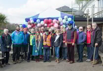 Walkers hit £10,000 target on day of charity walk. 