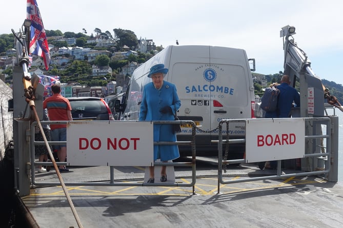 The Queen on the Lower Ferry