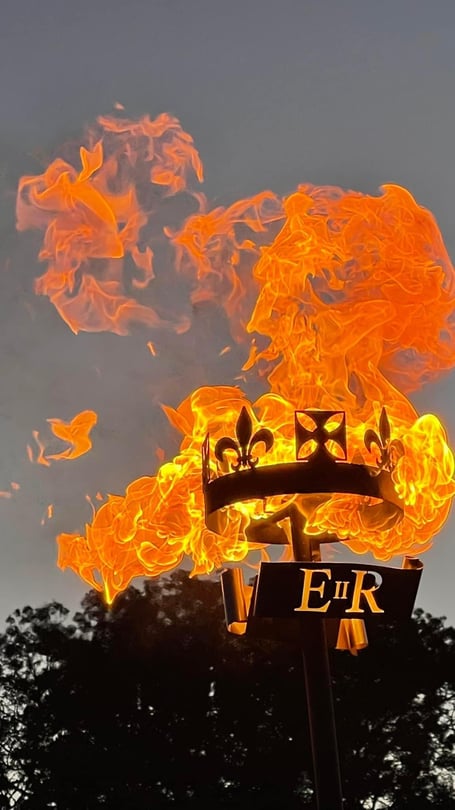 Beacons were lit across the South Hams