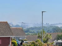 Large fire was burning near Brixton