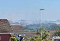 Large fire was burning near Brixton