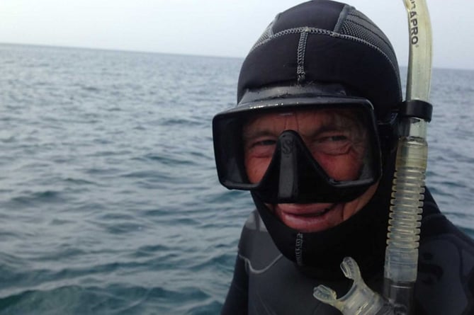 Paul Rose snorkelling