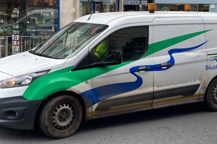 A South West Water van