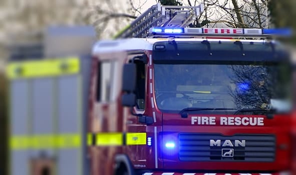 Fire crews check out possible lightning strike