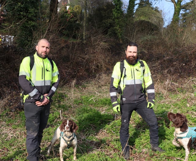 South West Water uses dogs to sniff out leaks