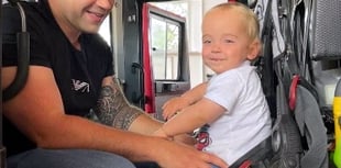 Firefighters across the South Hams back fundraiser to help Idris walk 