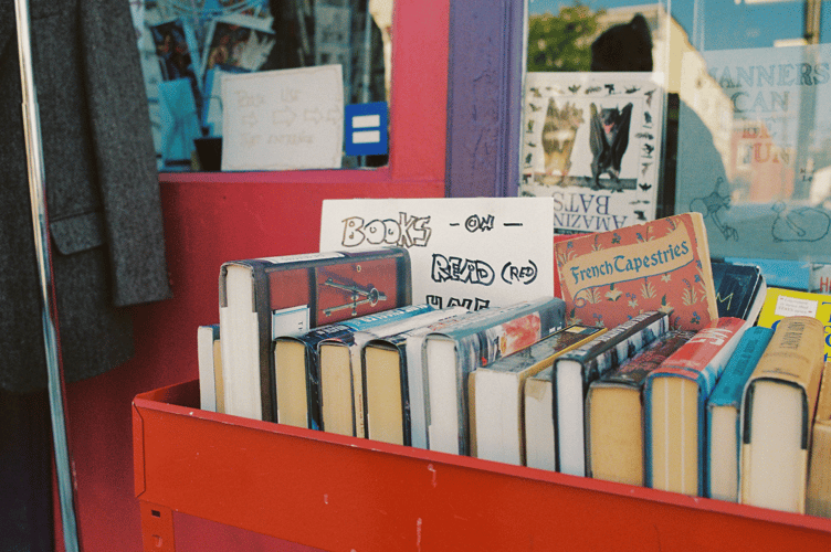 Book sale stock image