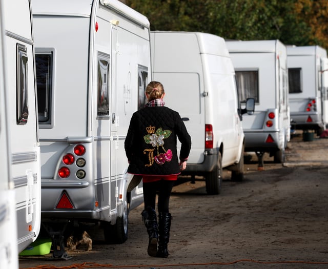 Dozens of Traveller caravans in South Hams