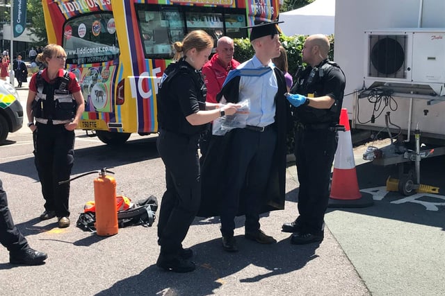 Two charged following Exeter University protest
