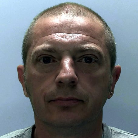 jealous boyfriend Edward Hodgkinson has been jailed for ruining 200 items of his partnerâs clothing with fake tan during a savage attack on her in a holiday chalet in Dawlish Warren.
Edward Hodgkinson spent two hours shouting abuse at victim Fiona Higgins before he punched and hit her, dragged her by her hair and stamped on her head in full view of other tourists.
Picture police (4-8-23)