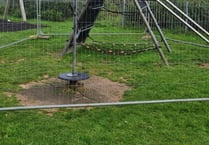Wembury park-A frame climber out of action