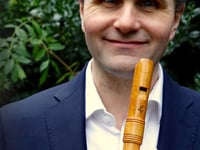 James on stage at Dartington
