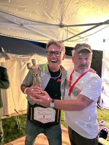 Robin Woods receives his award