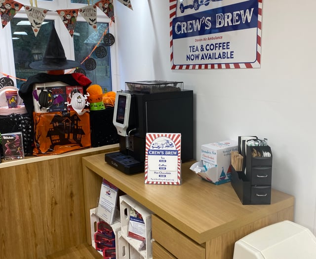Fuel the Devon Air Ambulance crew, when buying a brew. 