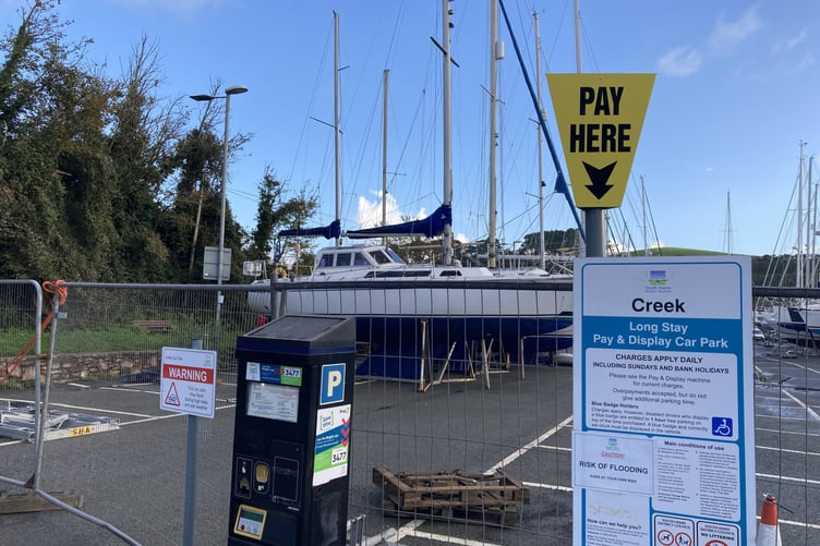 Creek car park in Salcombe. Picture: Tindle