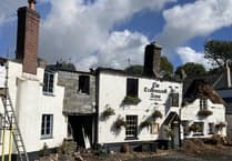 A pub starts to rise from the ashes
