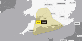 Yellow weather warning in force across part of Devon