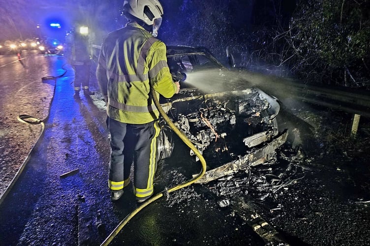 Firemen at the scene