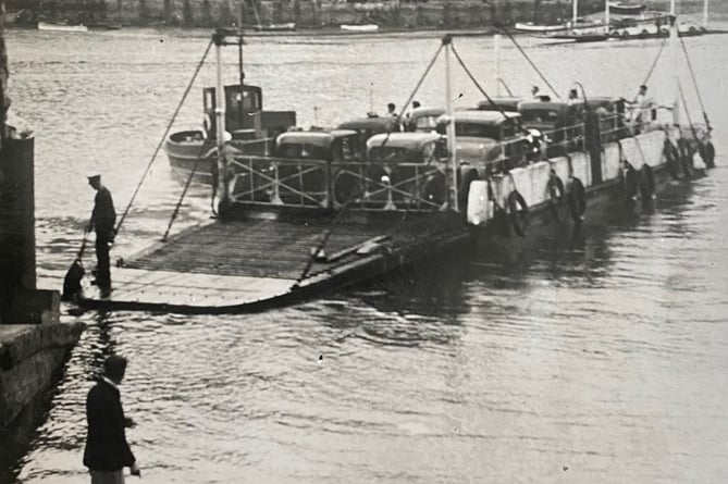 The ferry at Kingswear before WWII
