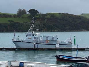 Survey vessel visits Salcombe