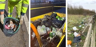 That's rubbish! Piles dumped on Devon's roads