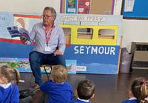 Author inspires children at Salcombe C of E Primary