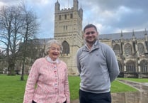 Anne (83) and other brave souls to abseil from Exeter Cathedral tower
