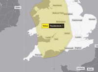 Met Office warn of thunderstorms as weather warning issued 