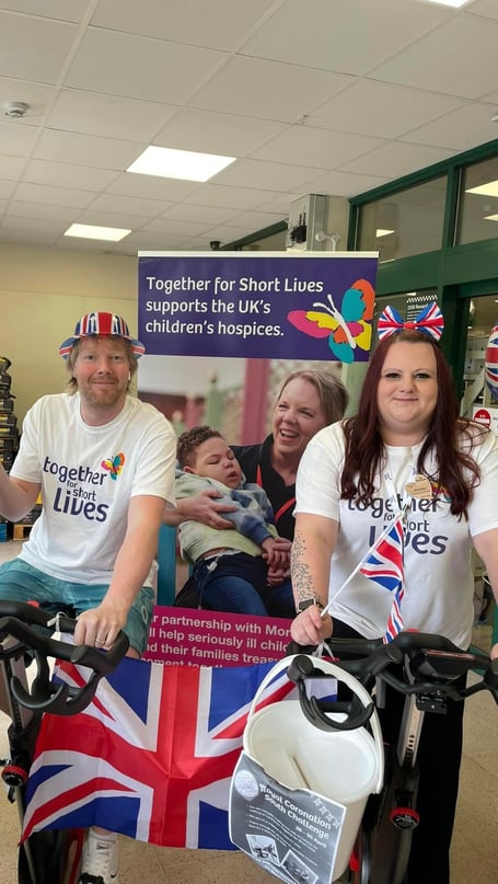 Left is Mike Stevenson and right is Amanda Holt-Johns 